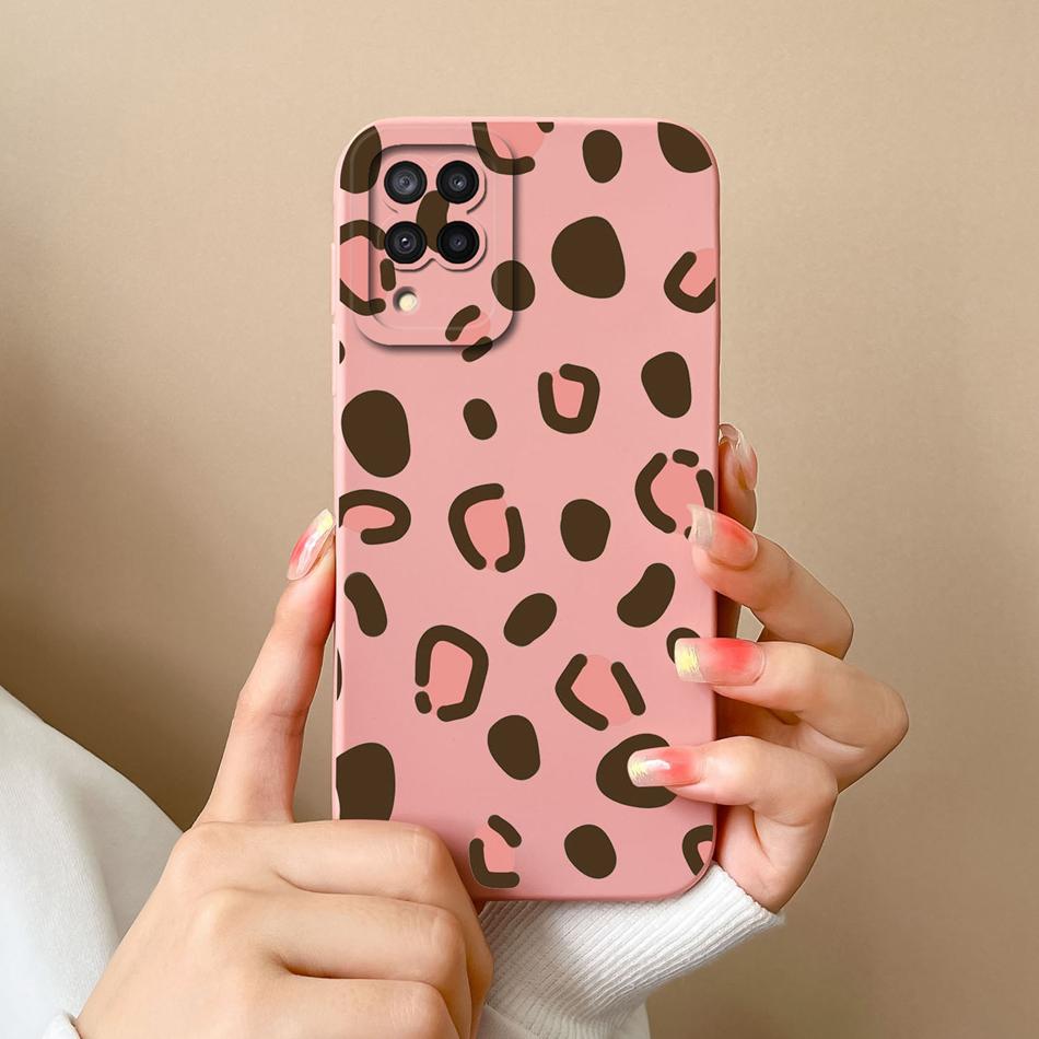 For Samsung Galaxy A12 M12 F12 Phone Case Cartoon Liquid Silicone Full Protection Anti Drop Cover For Samsung A 12 M 12 Bumper