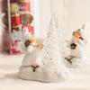 Colorful Crystal Christmas Tree, Black and White Little Angel with Timer Function, Home and Office Decoration