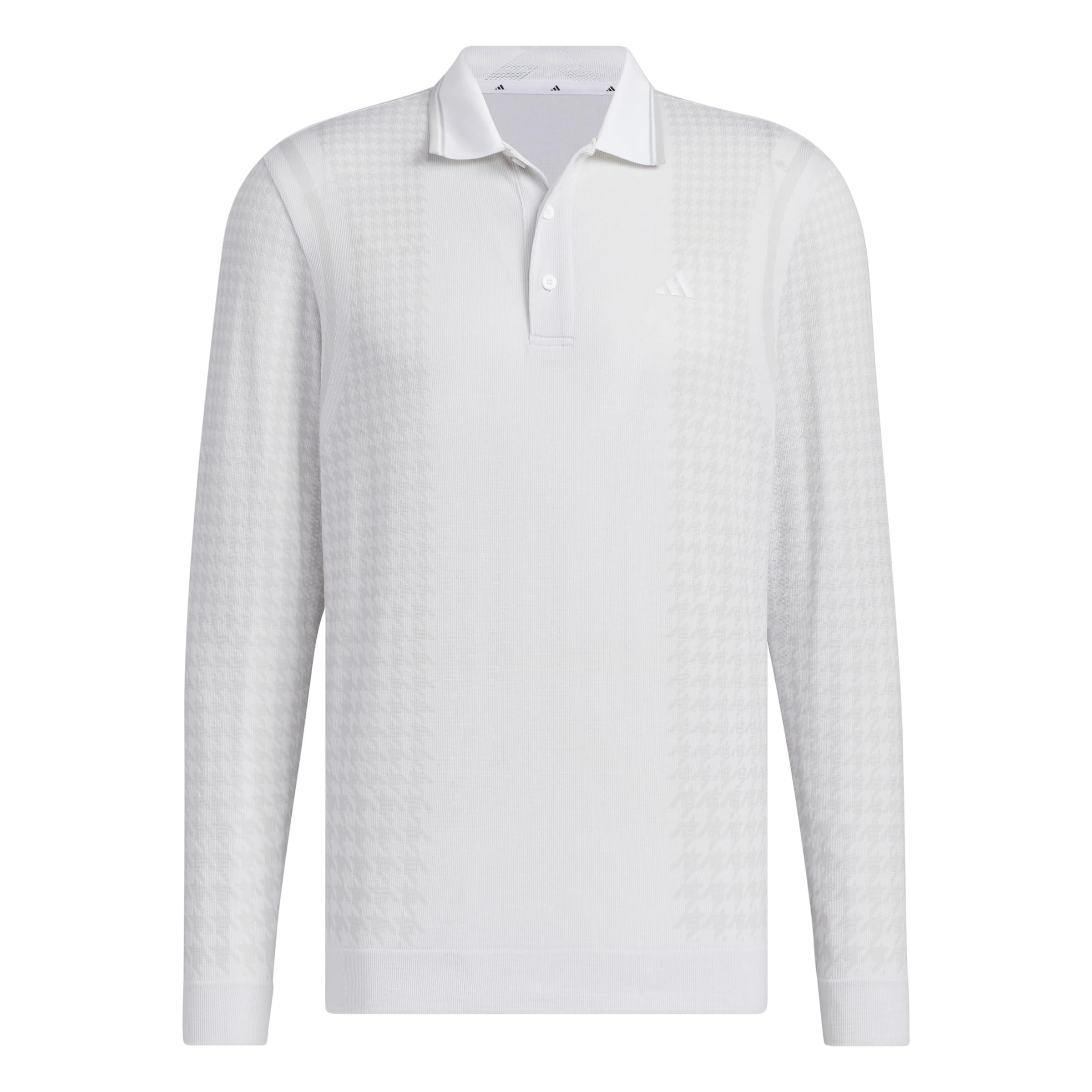 

Adidas Golf Men s Side Seamless Long Sleeve Golf Shirt in White/Gray Two