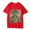 Kawaii Cat Ramen Anime T Shirt Men Women Oversized 100% Cotton Hot Sale Short Sleeve Summer Print  FASHION Unisex Plus Size Tops