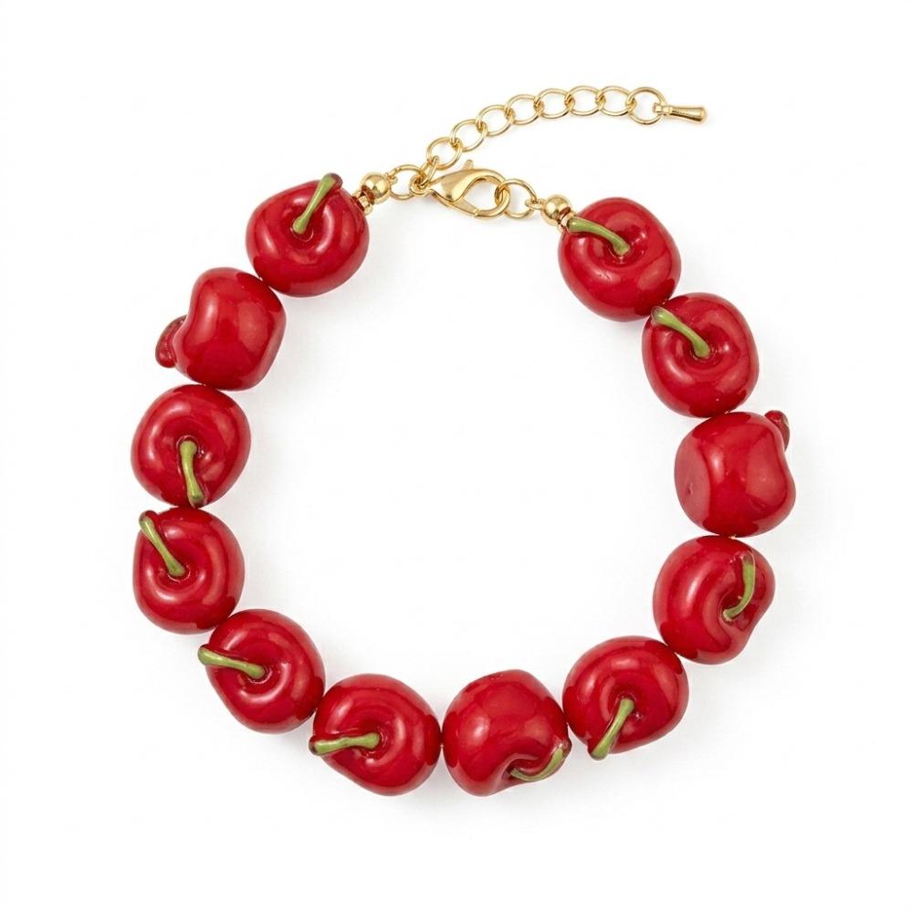 Resin Beads Bracelet Beaded Summer Bohemian Jewelry Simulation Fruit Bracelet Vacation Accessories