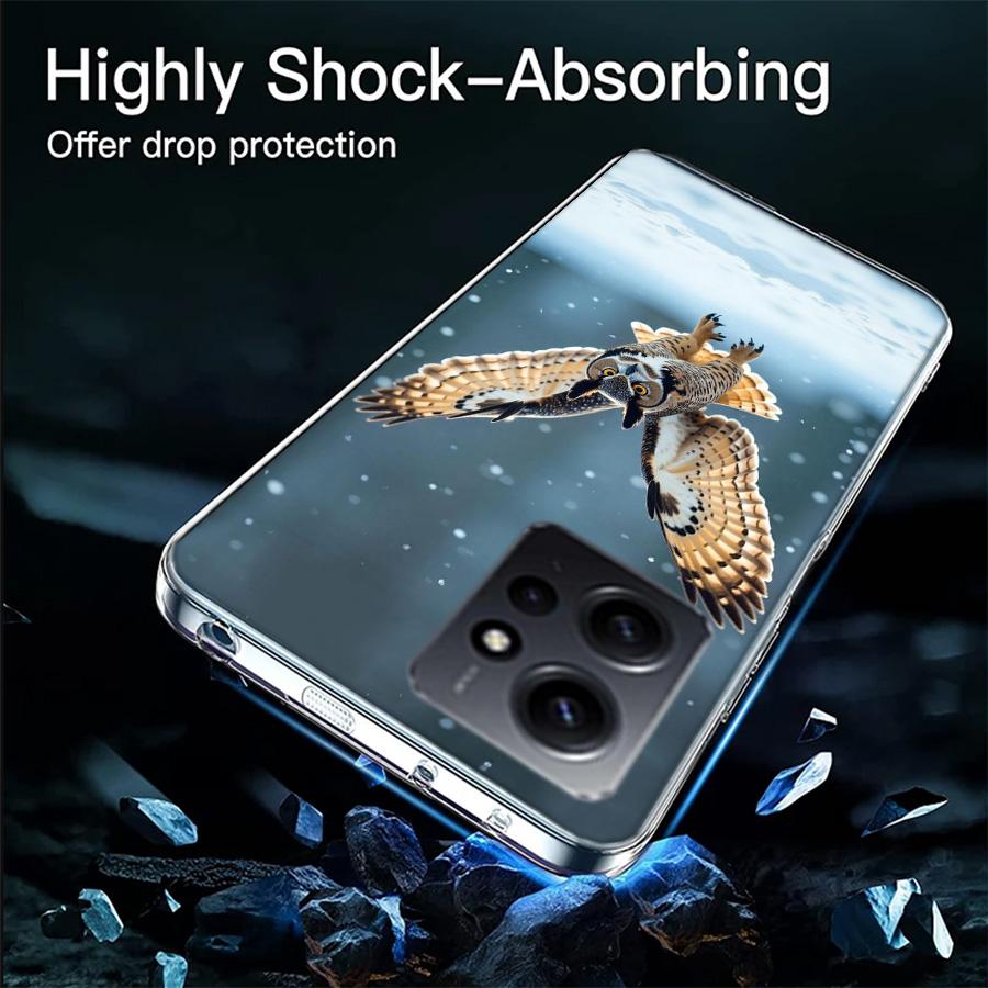Owl in Winter Phone Case For Redmi Note 14 15 Pro 5G 13 12 Pro Plus 11 11T 11E 11S 10 Pro 10S 9 9S Cover Cell Clear TPU Capa Com