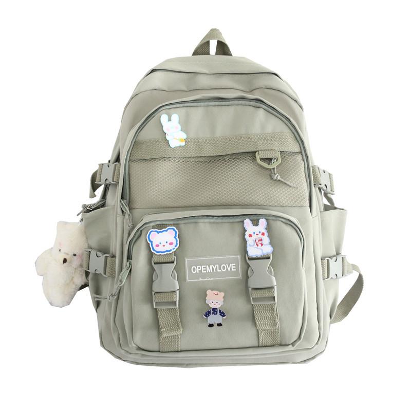 Simple High Capacity Middle School Student Backpack Breathable Waterproof Schoolbags for Girls Birthday Gifts Back To School Season