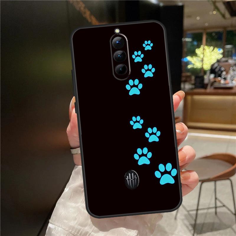 Cat Dog Paws Case For ZTE Nubia Red Magic 8 8S 9 9S 10 10S 11 Pro Plus 6 7 6S 7S For RedMagic 10 Air Cover