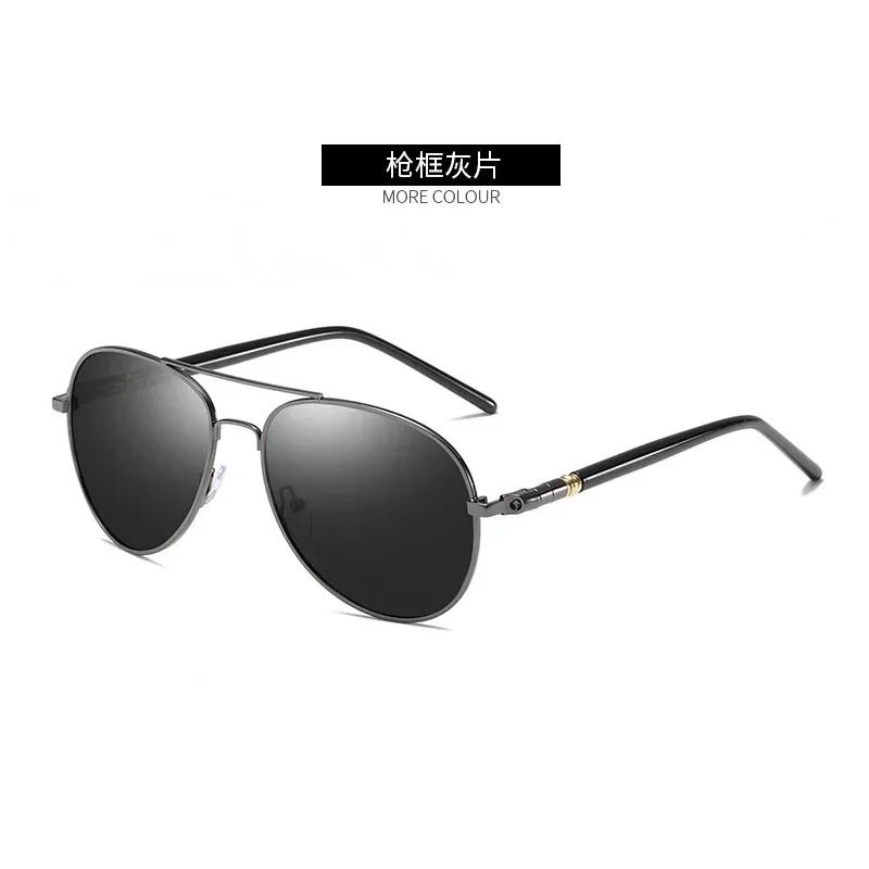 

Photochromic Polarized Sunglasses For Men Women Driving Pilot Vintage Change Color Night Vision Driving Riding Goggle Shades