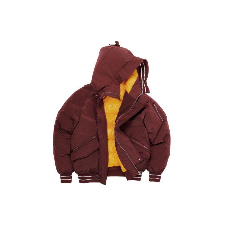 Palace Ultimo Series P-2B Short Parka Unisex Jacket Burgundy P21JK024
