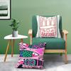 Colorful Sardine-S Fantasy Patterns Pillow Case Anti-dustmite Pillowcase Invisible Zipper Silky Short Plush Sofa Cushion Cover
