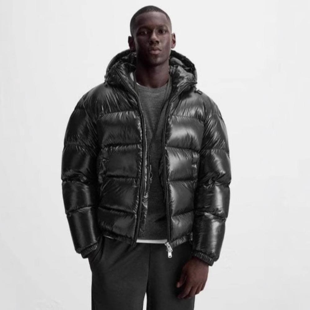 Evropská a americká zimní móda Jednoduché ležérní bundy s kapucí odolné proti chladu pro muže a ženy