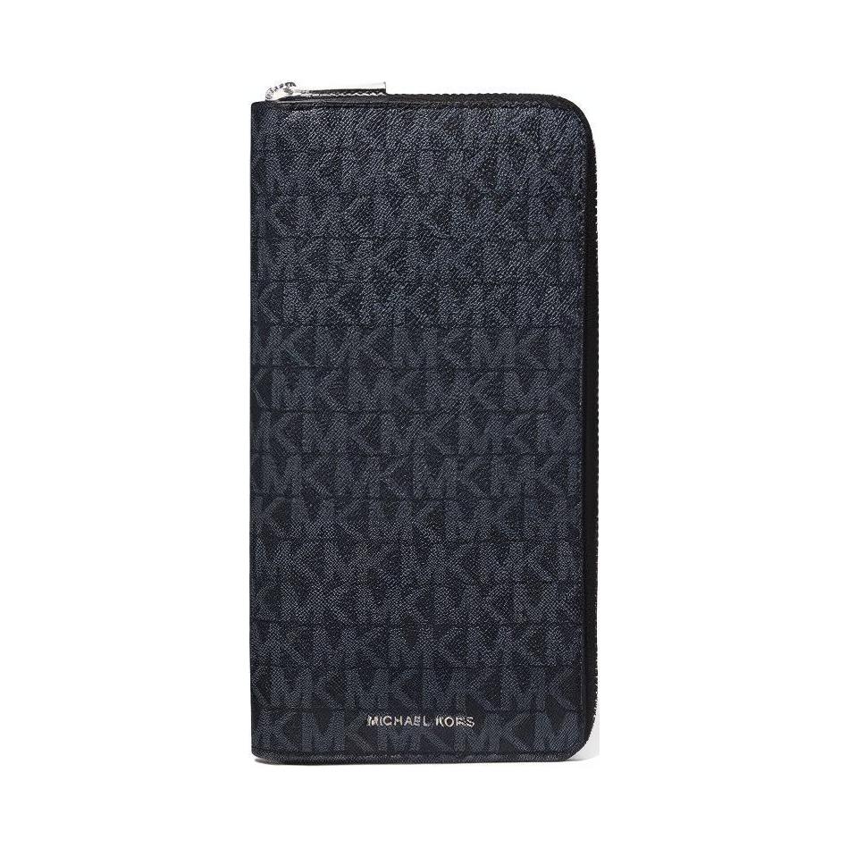 

Michael Kors Long Classic Logo Coated Canvas Wallet Men wallet Blue 36U9MCRE3B-ADMRL/PLBLUE Basic Set (Bag+Box)