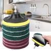 Power Scrubber Scouring Pad Brush Head Cleaning Household Universal Tools Floor Tile Polishing Kitchen Bathroom Car Dropshipping