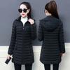 Women's Winter Pure Color Simple Jacket Commuting Temperament Coat