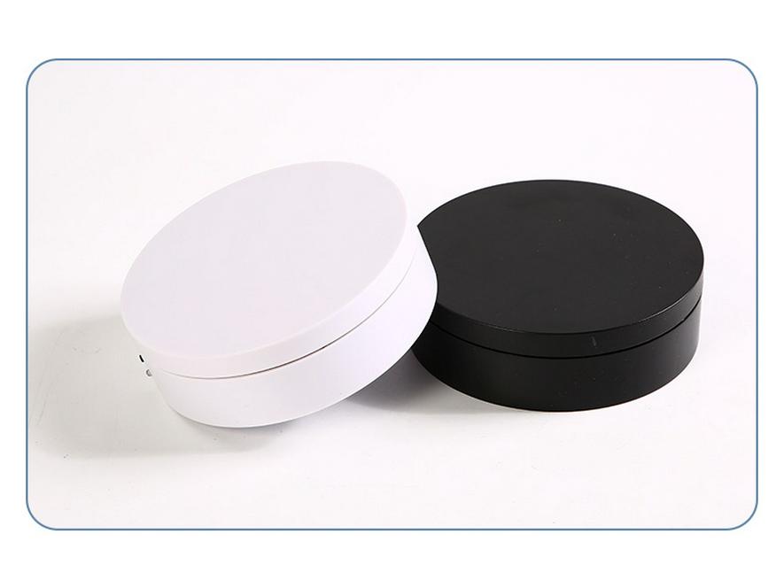 12cm Electric Rotating Display Stand, Battery/USB Powered for Jewelry & Camera Accessories