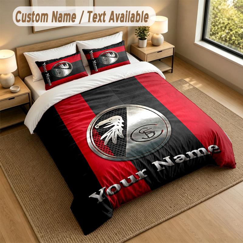Bedding Set 1 Duvet Cover 2 Pillowcases SC Freiburg FC Print Soft Bed Linen Bedroom Decor