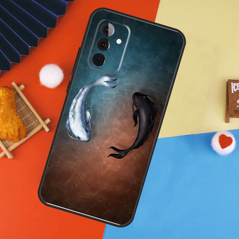 Koi Fisch Yin Yang Kunst Hülle Für Samsung Galaxy A54 A34 A14 A55 A35 A33 A53 A13 A23 A17 A06 A16 A56 A36 A52 A32 A15