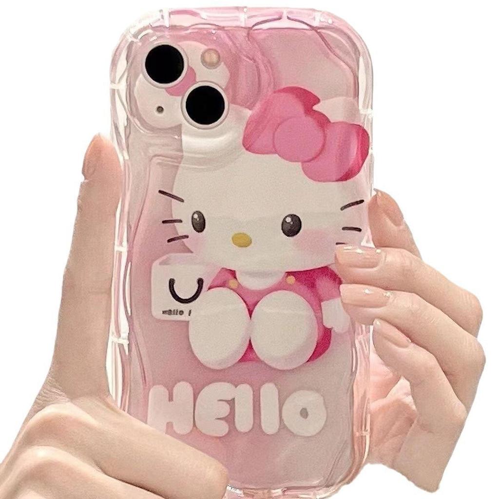 Hello Kitty Case for iPhone 14/13 Pro/12/11/XR/7 - Cute & Simple Design