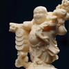 Copper Coin Maitreya Buddha Character Statue  Chinese God of Wealth -Home Office Feng Shui Mascot Laughing Buddha Statue