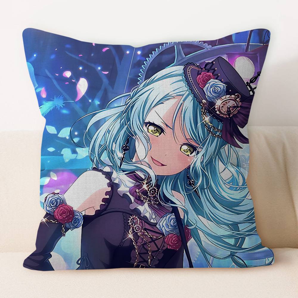 R-Roselia Anime Dekorative Raumästhetik Kissenbezug Heimdeko Schlafzimmer Sofa Bett Couch Kissenbezug 45x45