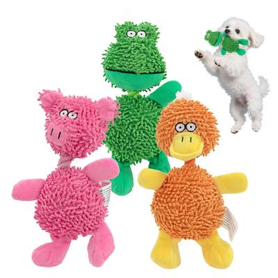 Giocattolo da Masticare Indistruttibile per Cani Masticatori Aggressivi Morbido Peluche Giocattolo per la Dentizione dei Cuccioli Giocattolo Interattivo con Squittio Peluche per Cani Piccoli Medi Grandi