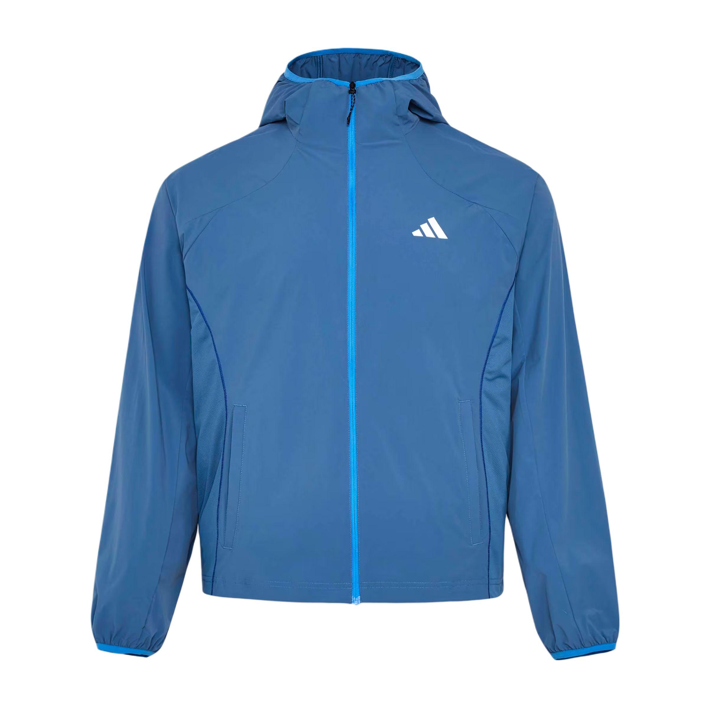 Adidas Loose Hood Cooling Woven Sports Loose Zip Hooded Long Sleeve Jacket Men Jackets KZ0015 S