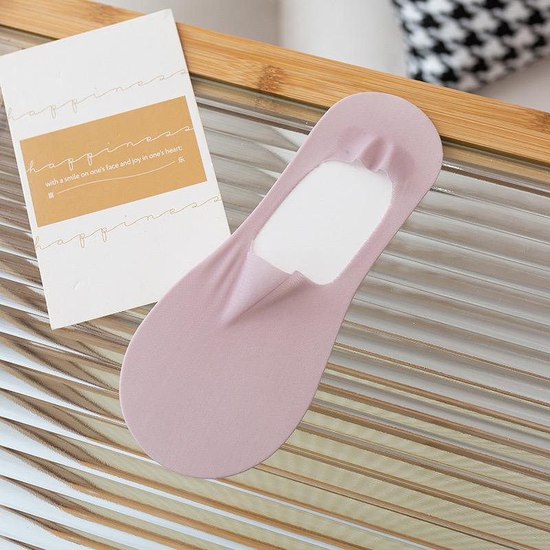 1Pairs Women Invisible Boat Socks Breathable Silicone Non-slip Ultra-thin Sock Slippers High Quality Elastic Ice Silk Low Sox