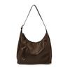 Casual Retro Large-capacity Bag Women's 2025 New Commuter Versatile Shoulder Messenger Bag Soft-sided Tote Bucket Bag