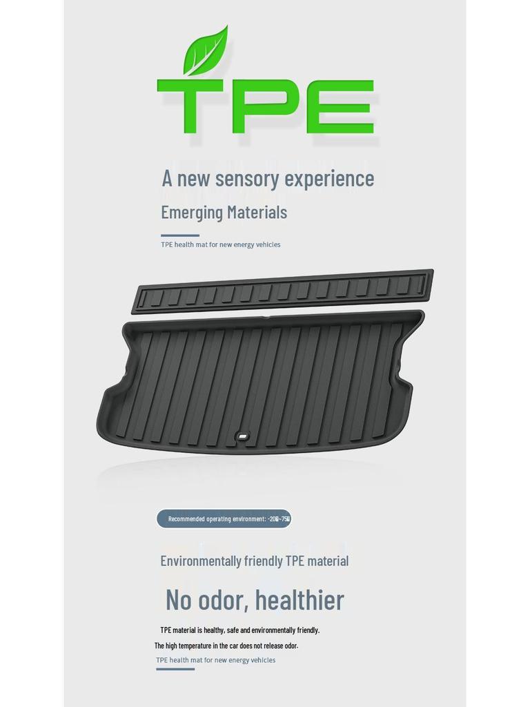 Eco-Friendly TPE Trunk and Seat Back Mat for 2024 Zeekr MIX
