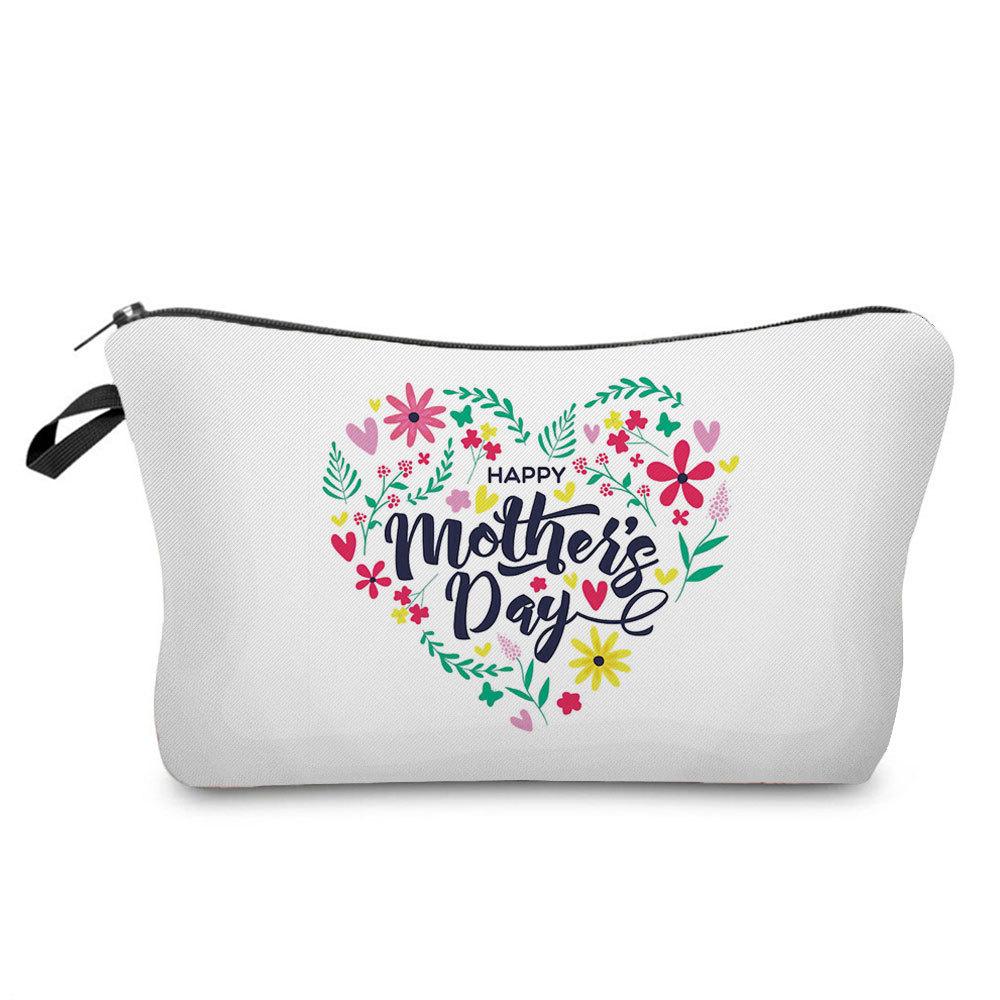 Women Flower Print Cosmetic Bag Toiletries Organize Travel Storage Case 6778