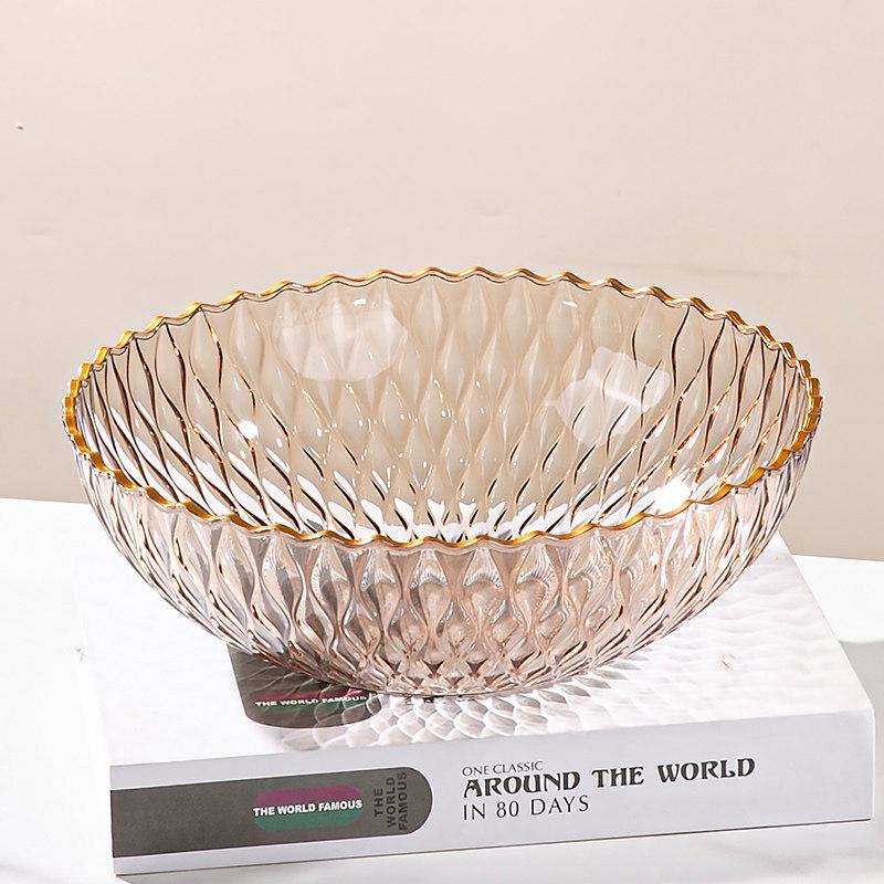WUHE Light Luxury Drop-Resistant Plastic Fruit Bowl