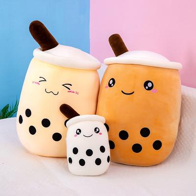 Cute Bubble Tea Throw Pillow, Girls Bed Sleeping Doll Doll Plush Toy