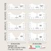 8Pcs Clear PVC T-Shirt Ruler Guide Sewing Tool For Heat Press Shirt Centering Alignment Fabric Marking Tailoring Project