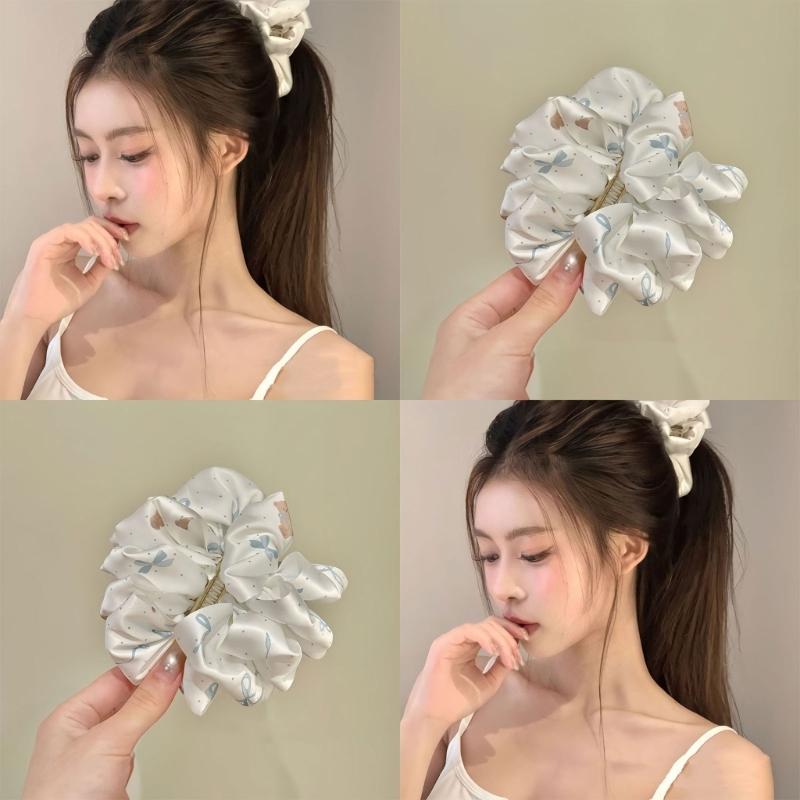Elegant Bowknot Banana Clip Hair Accessory For Women Securely Hold Vertical Clip Design Hairpin For Parties Weddings
