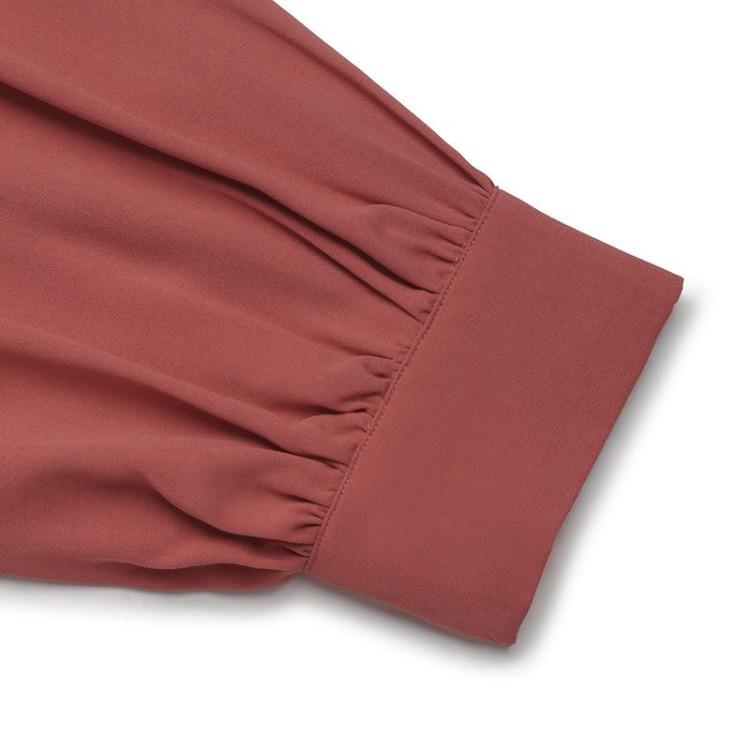 Women Solid Color Long Sleeve Casual Streetwear Top Blouse Tee Shirt Turndown Collar Ladies T-Shirt