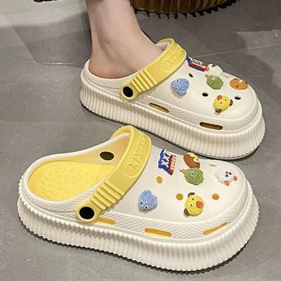 Damen DIY Plateausandalen mit geschlossener Zehe zur Körpergrößenverlängerung