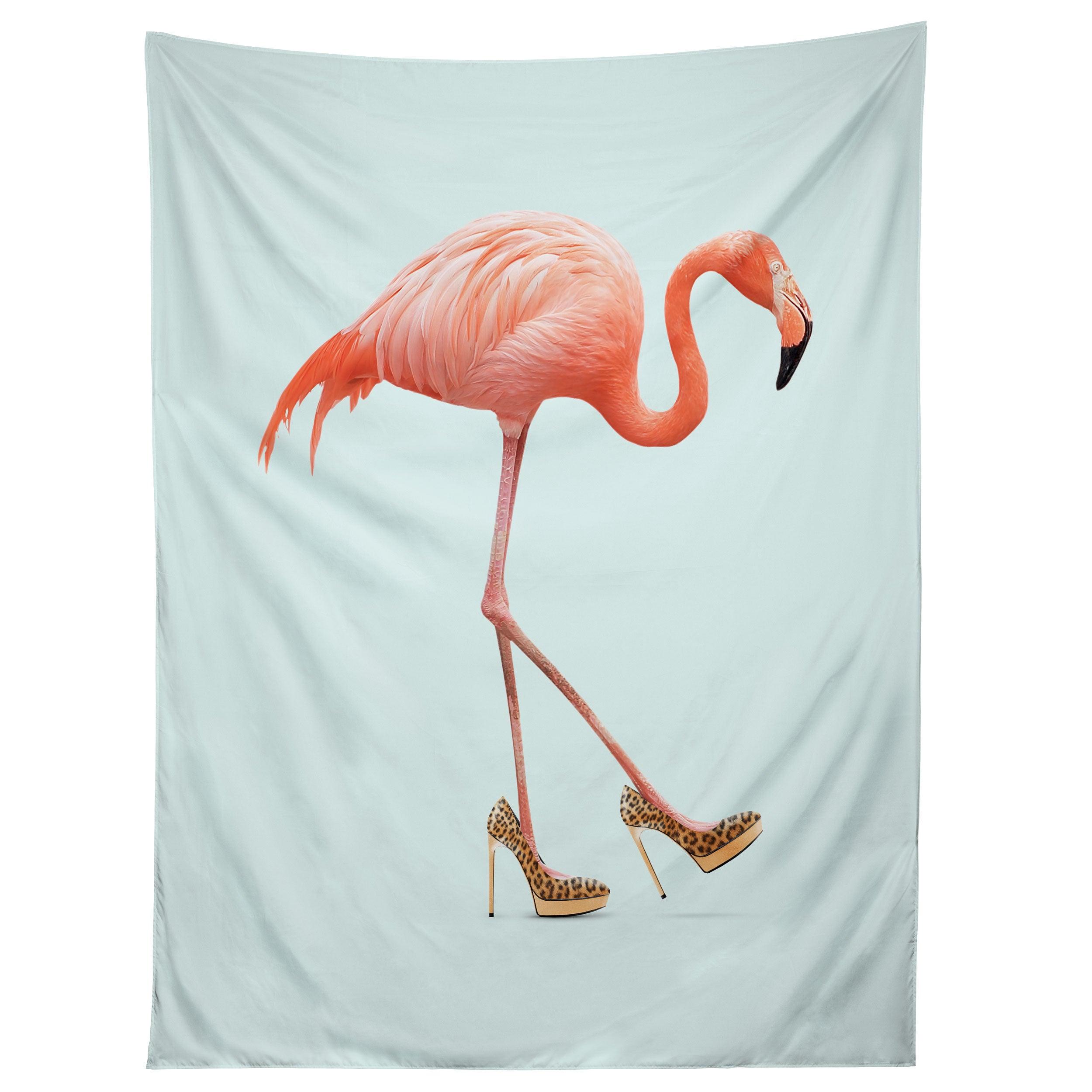FANCY FLAMINGO tapestry 75x100