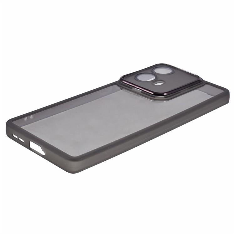 WANLONFENG DKSM Series for Motorola Moto G85 5G TPU Case Electroplated Frame with Tempered Glass