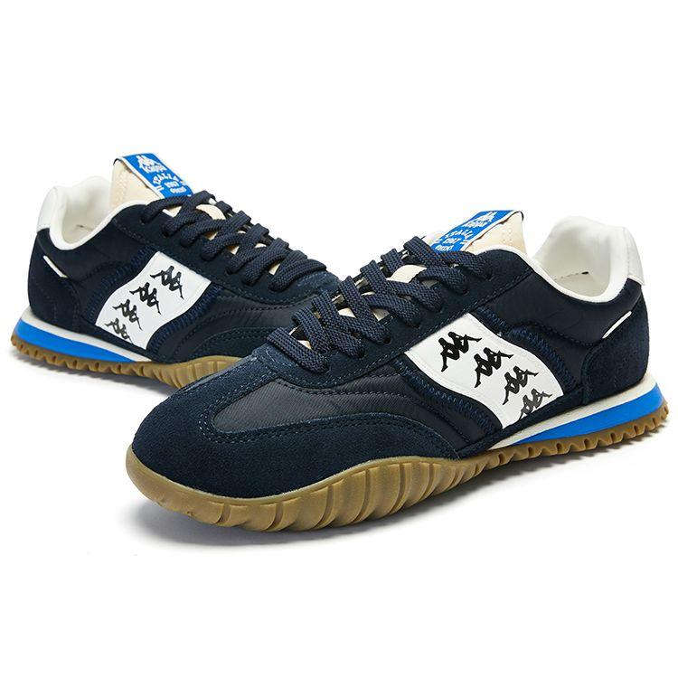 Kappa Retro Casual Shock Absorbing Breathable Low Top Training Shoes Unisex sneakers Black Blue K0EW5MM22-906