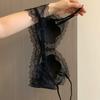 Backless French Lace Women's Thin Small Bust Push-Up Sexy Thin Strap Backless Bra
