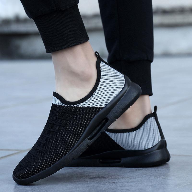 Mens Casual Shoes Men Slip-on Sock Sneakers Breathable Light Leisue Walking Jogging Running Tenis Masculino Adulto