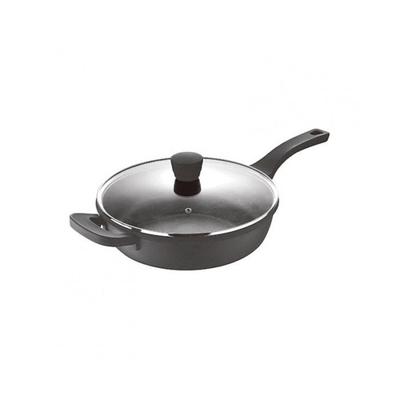 Frying Pan - Bergner - Forged Aluminum - Black - Ø 28 Cm - Lid Included