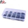 100-500pcs Lure Hook Set with Ise Ni Barb Single Hooks and Tubes In Box