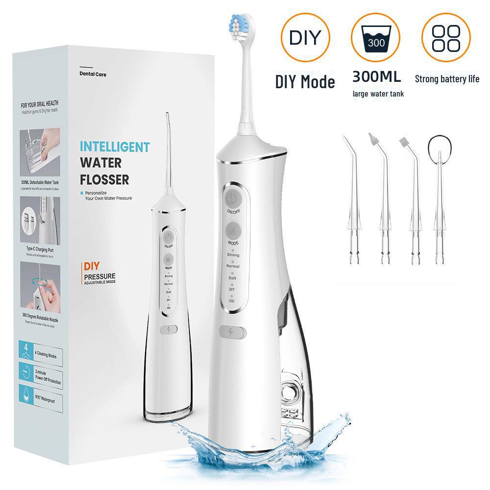 

Portable Electric Water Flosser for Whitening and Teeth Cleaning - L8 Handheld Oral Care Device L-8 English version чёрный