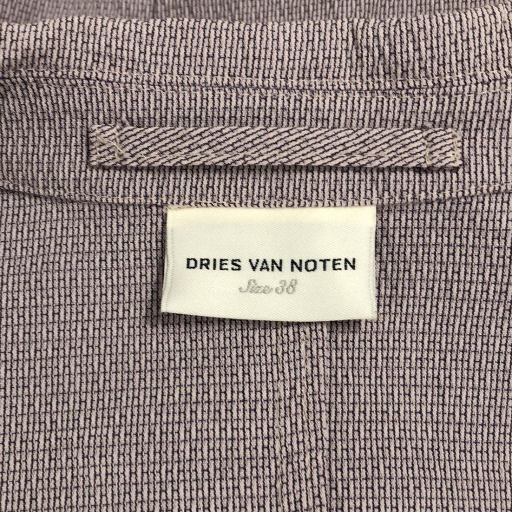 DRIES VAN NOTEN Linen Blend tailored jacket 38 purple Women Used