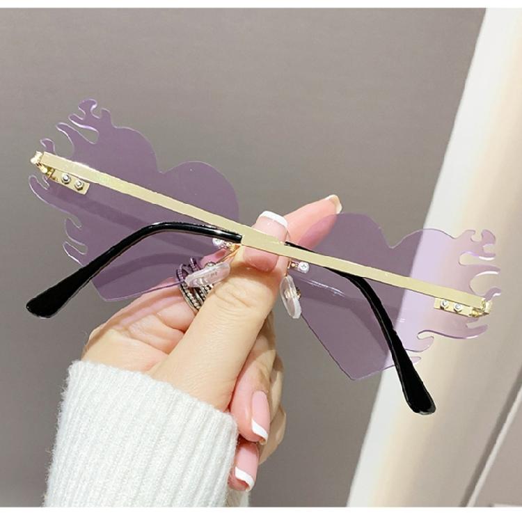 Novelty Flame Sunglasses For Shows And Daily Wear Punk Costume Accessories Masquerades Party Decoration