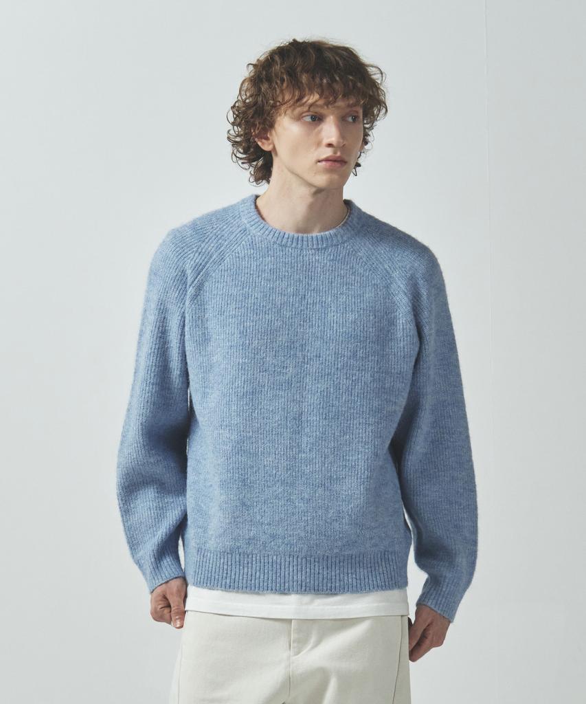 ECORR Fog Alpaca Crop Knit Pullover: 5 Colors