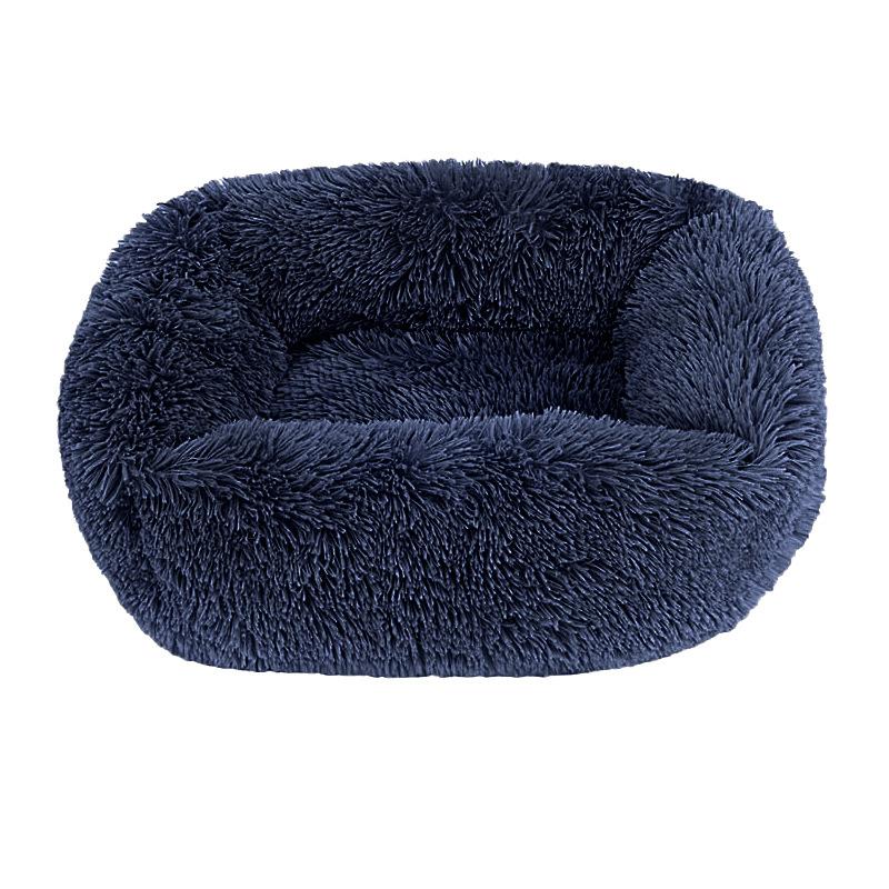 

Кровать для домашних животных для собак Мягкий диван Пушистые аксессуары Корзина Корзины Большие Маленькие Большие Подушки Домашние животные Собаки Щенки Будка Подстилка Кровати Кошки 45x35cm королевский синий