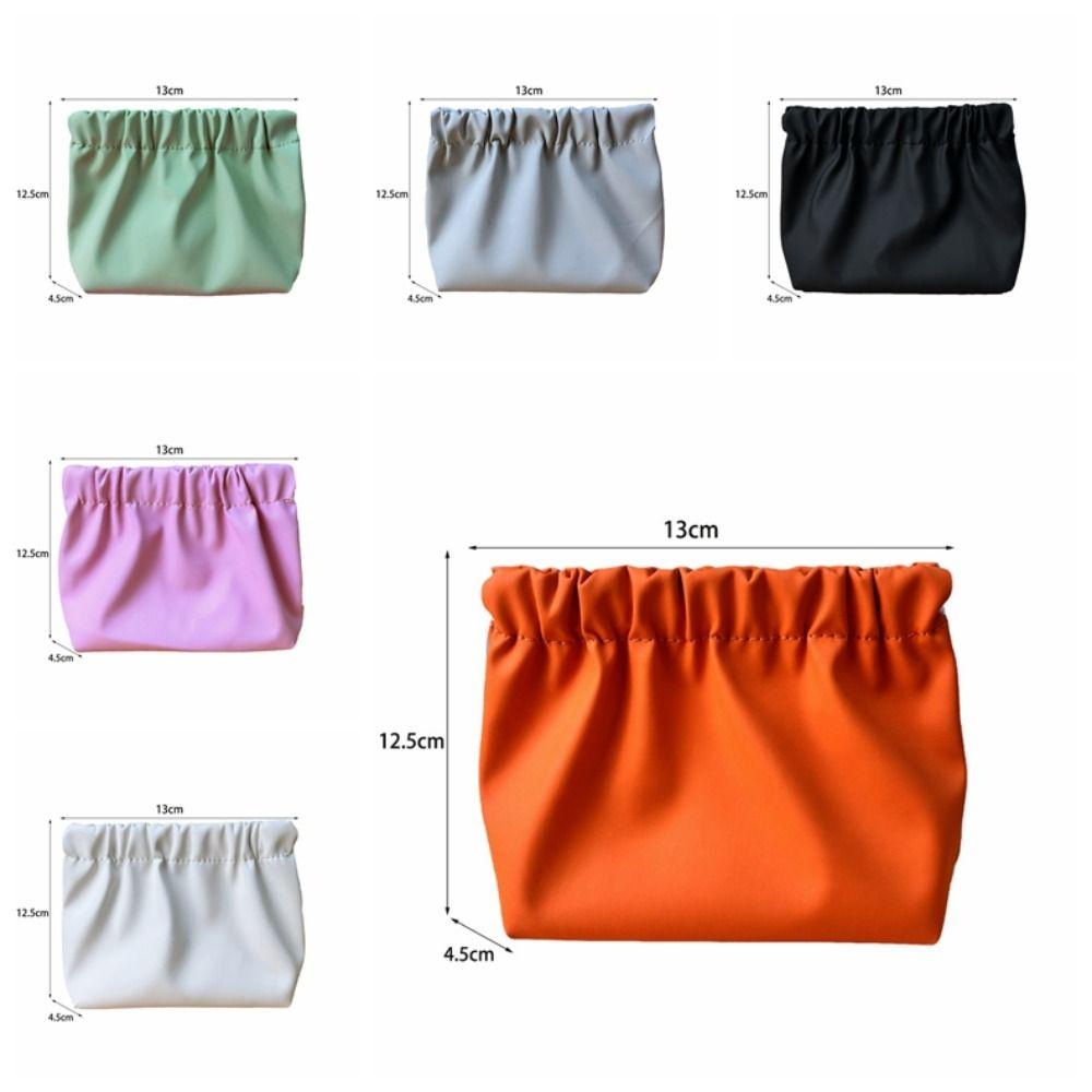 Korean Style Leaf Spring Bag Solid  Color Cosmetic Bag Casual Small Item Bags  Women