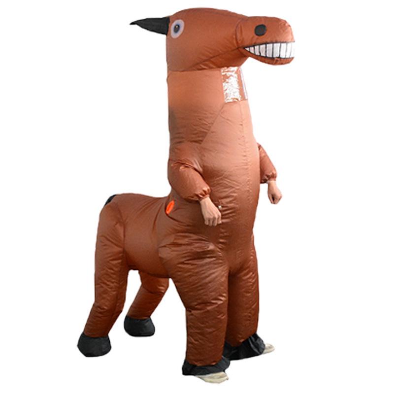 Annual Meeting Cartoon Mascot Stage Costume: Horse, Frog, Dinosaur Inflatable Outfit for Performances