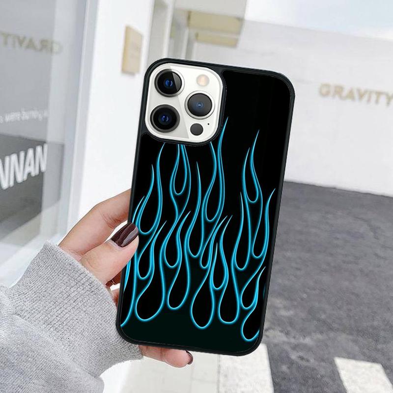 Fashion Flame Pattern Phone Case For iPhone 17 Air 15 16 Cover  11 13 14 Pro Max 12 Plus Max Fundas