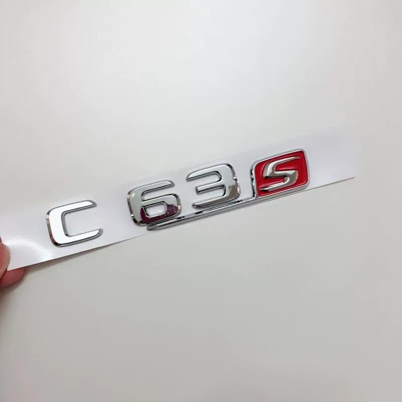 Black AMG Letter Badges for Mercedes C-Class, E-Class, GLS63s, E63s, C63s - Rear Tail Modified Car Stickers