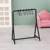 1/12 Dollhouse Clothes Rack Garment Organizer Hangers Set Dollhouse Mini Furniture Decoration Dolls House Accessories